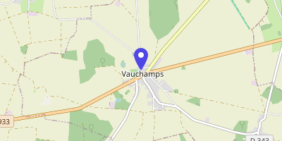 Carte OpenStreetMap — 104 rue de l'Église, Vauchamps