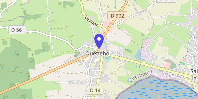 Carte OpenStreetMap — 9 place de la Mairie, Quettehou