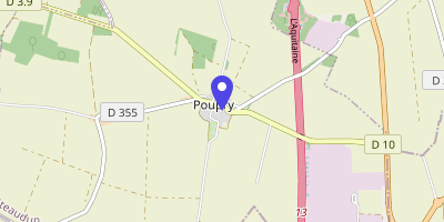 Carte OpenStreetMap — 1 place de la Mairie, Poupry