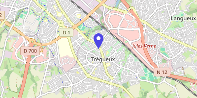 Carte OpenStreetMap — 1 rue de la République, Trégueux