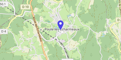 Carte OpenStreetMap — 67 place de la Mairie, Poule-les-Écharmeaux