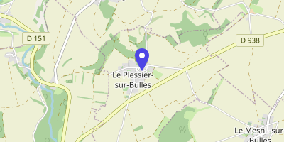 Carte OpenStreetMap — 145 rue de l'École, Le Plessier-sur-Bulles