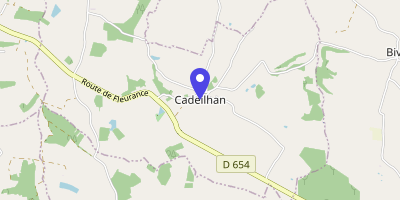 Carte OpenStreetMap — 4 rue du Chemin-de-Ronde, Cadeilhan