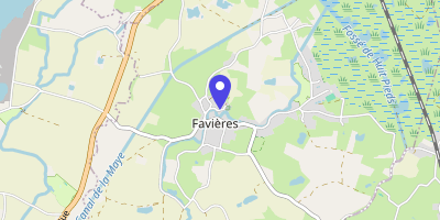 Carte OpenStreetMap — 77 rue de l'Église, Favières