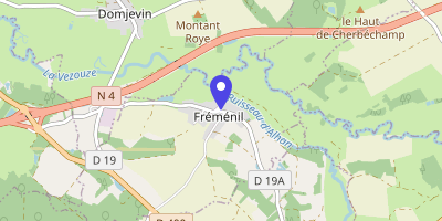 Carte OpenStreetMap — 22 Grande-Rue, Fréménil