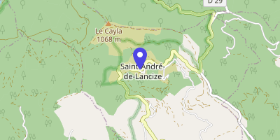 Carte OpenStreetMap — Le Village, Saint-André-de-Lancize