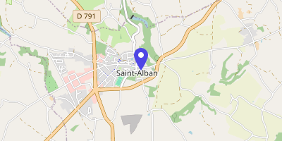 Carte OpenStreetMap — 19 rue de l'Église, Saint-Alban