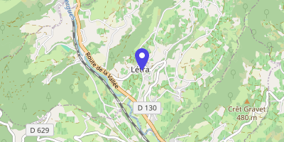 Carte OpenStreetMap — 628 montée du Bourg, Létra