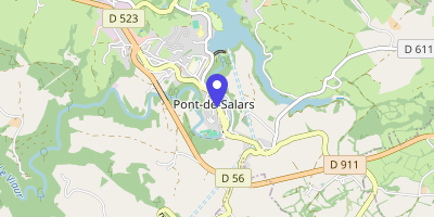 Carte OpenStreetMap — 40 Place de l'Hôtel de Ville, Pont-de-Salars