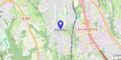 Carte OpenStreetMap — 1 place Bayère, Dardilly