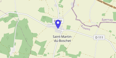 Carte OpenStreetMap — 2 rue de la Mairie, Saint-Martin-du-Boschet