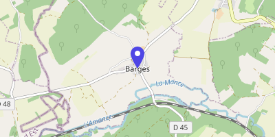 Carte OpenStreetMap — Place de la Mairie, Barges