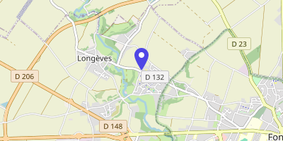 Carte OpenStreetMap — 5 rue de la Pionnerie, Longèves