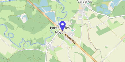 Carte OpenStreetMap — Place de la Mairie, Pontoise-lès-Noyon
