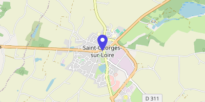 Carte OpenStreetMap — Place de l'Hôtel-de-Ville, Saint-Georges-sur-Loire