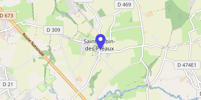 Carte OpenStreetMap — 173 route de la Mairie, Saint-Aubin-des-Préaux