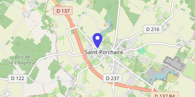 Carte OpenStreetMap — 83 rue Nationale, Saint-Porchaire
