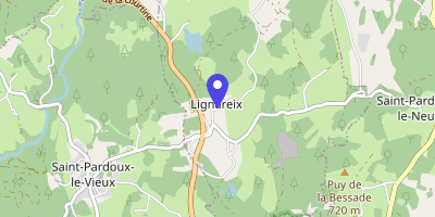 Carte OpenStreetMap — Le Bourg, Lignareix