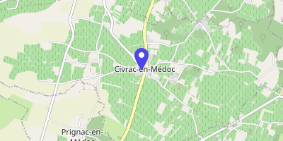 Carte OpenStreetMap — 4 rue du 11-Novembre-1918, Civrac-en-Médoc