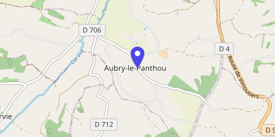 Carte OpenStreetMap — 1274 route d'Osmont, Aubry-le-Panthou