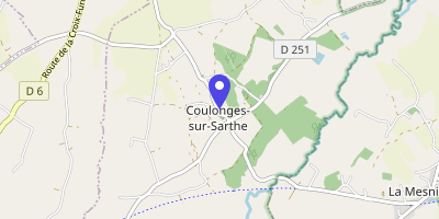 Carte OpenStreetMap — 12 le Bourg, Coulonges-sur-Sarthe