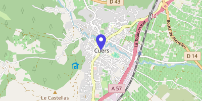 Carte OpenStreetMap — Place du Général-Magnan, Cuers