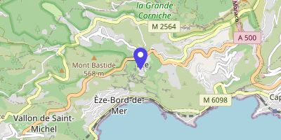 Carte OpenStreetMap — 6 avenue du Jardin-Exotique, Eze
