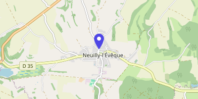 Carte OpenStreetMap — 2 place de la Mairie, Neuilly-l'Évêque