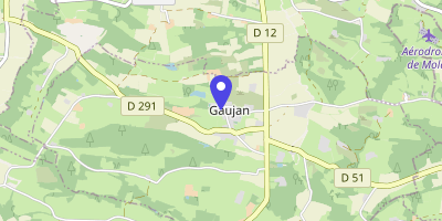 Carte OpenStreetMap — 16 rue de l'Église, Gaujan