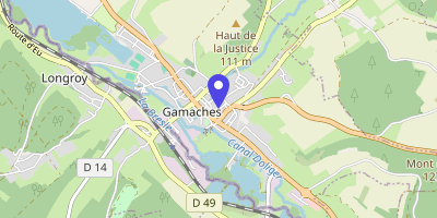 Carte OpenStreetMap — 15 place du Maréchal-Leclerc, Gamaches