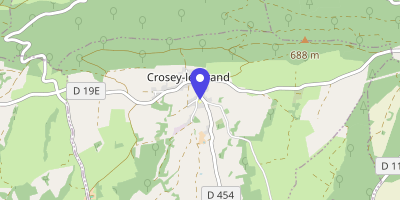 Carte OpenStreetMap — 1 route de la Forêt, Crosey-le-Grand