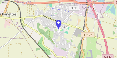 Carte OpenStreetMap — Place de Schönwald, Pusignan