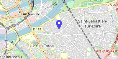 Carte OpenStreetMap — Place Marcellin-Verbe, Saint-Sébastien-sur-Loire