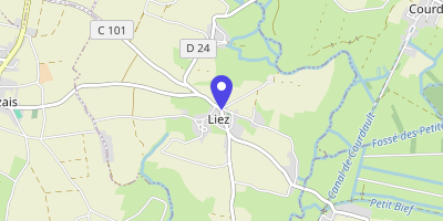 Carte OpenStreetMap — 1 rue de l'Abbé-Migné, Liez