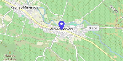 Carte OpenStreetMap — 4 place du Général-Bousquet, Rieux-Minervois
