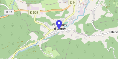 Carte OpenStreetMap — Rue des Couers, Villeneuve-d'Olmes