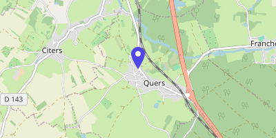 Carte OpenStreetMap — 2 rue de l'Église, Quers