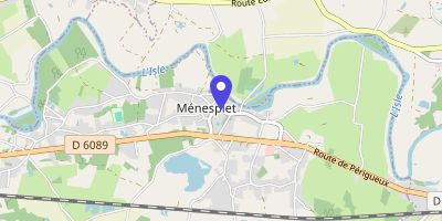 Carte OpenStreetMap — 10 rue de la République, Ménesplet