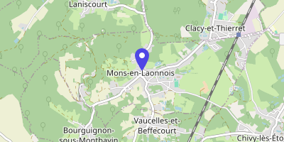 Carte OpenStreetMap — 1 place d'Aix-en-Provence, Mons-en-Laonnois