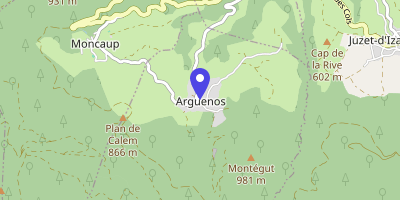 Carte OpenStreetMap — 1 place des fontaines, Arguenos