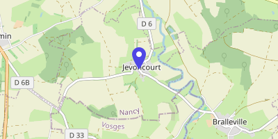 Carte OpenStreetMap — 3 rue de Bralleville, Jevoncourt