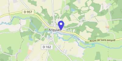 Carte OpenStreetMap — 35 route de Saint-Amand, Arquian