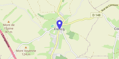 Carte OpenStreetMap — 2 rue de l'Église, Frencq