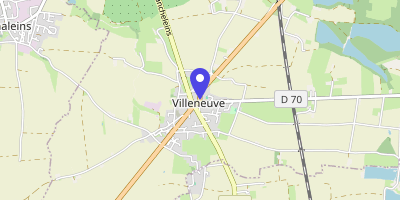 Carte OpenStreetMap — 24 route de Saint-Trivier, Villeneuve