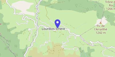 Carte OpenStreetMap — 1147 route du Cold-d'Ichère, Lourdios-Ichère