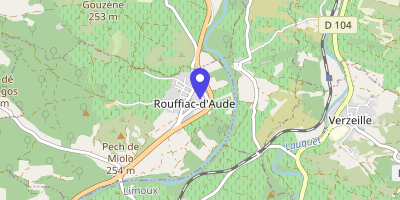Carte OpenStreetMap — Place de la Mairie, Rouffiac-d'Aude