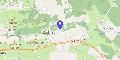 Carte OpenStreetMap — 1 place de l'Agouaïl, Cadarcet