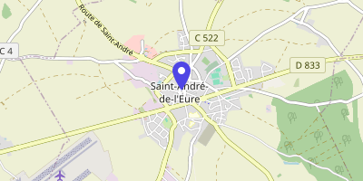 Carte OpenStreetMap — Place Gambetta, Saint-André-de-l'Eure