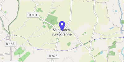 Carte OpenStreetMap — 92 route Pont-des-Rus, Saint-Roch-sur-Égrenne