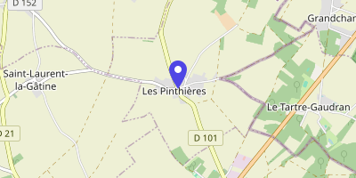 Carte OpenStreetMap — 6 route de Prouais, Les Pinthières